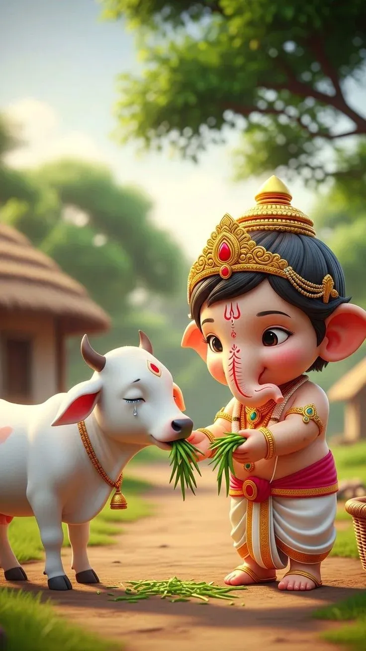 Ganpati Bappa Blessing Wallpaper