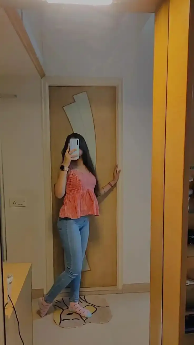 Mirror Half Face Girl Dp