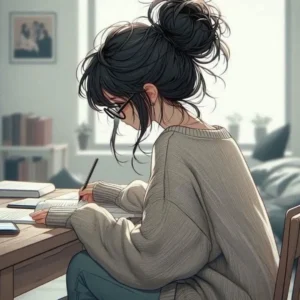 beautiful Girl Study stock images