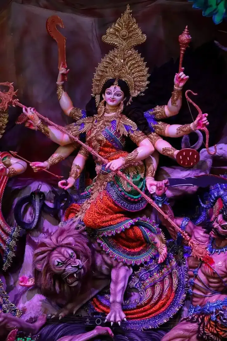 durga devi black and white images