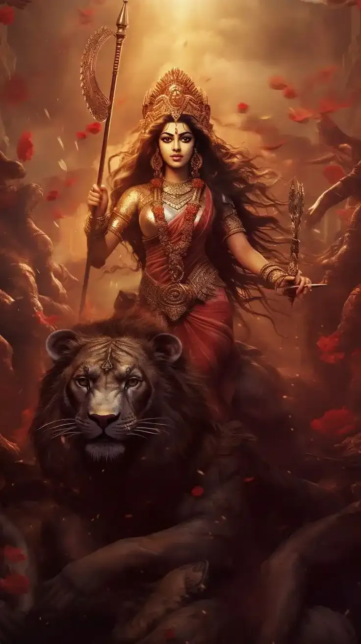 durga maa face dp