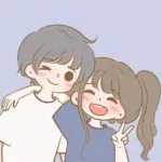 instagram profile picture cartoon girl simple