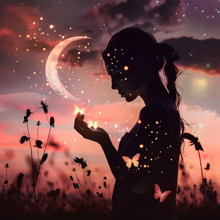 moon dp for instagram girl aesthetic