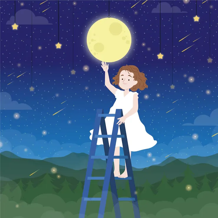 moon dp for instagram girl