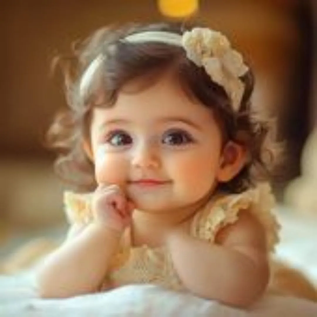 Cute smile baby girl dp for instagram
