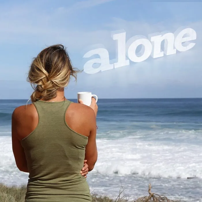 Girl Alone Black WhatsApp DP Girl