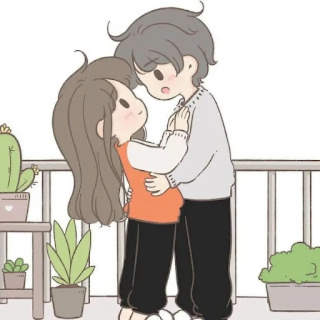 Half half dp for couple love boy and girl