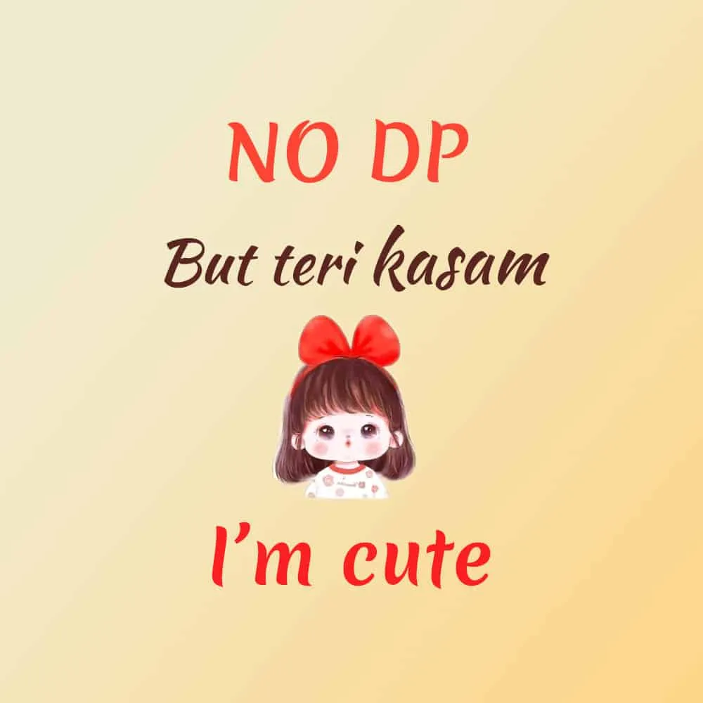 No DP Pic Girl