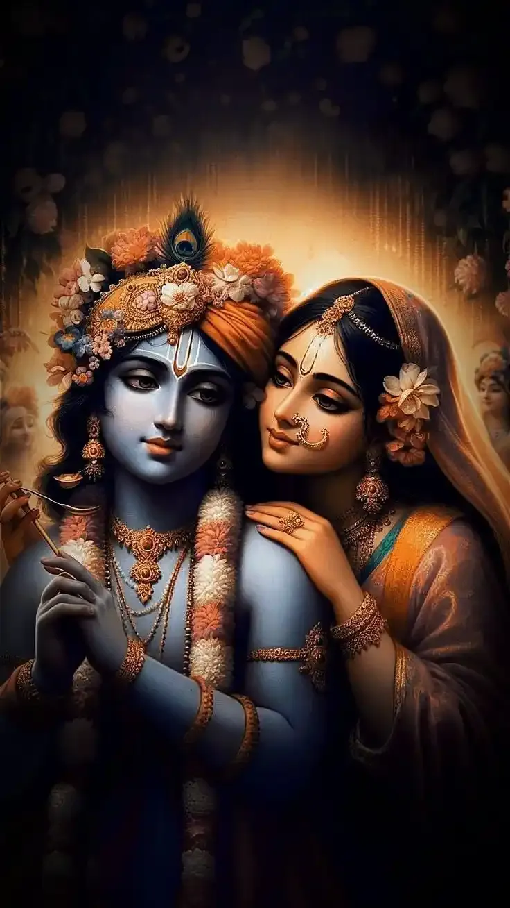 Painting HD Wallpaper Romantic Radha Krishna Images