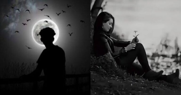 alone black WhatsApp DP