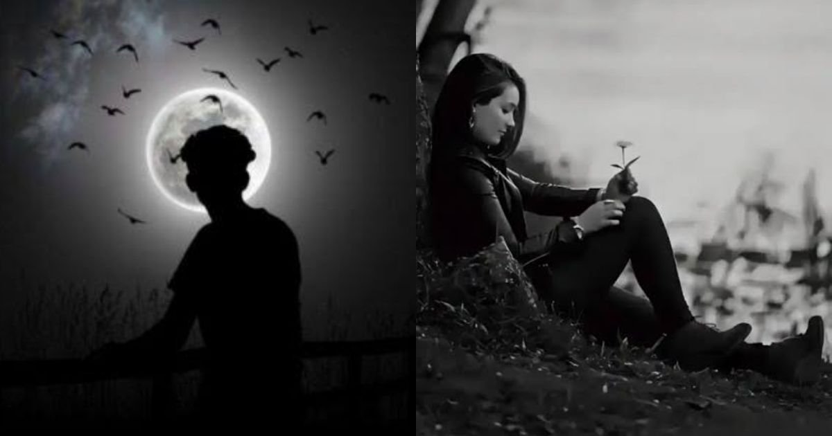 alone black WhatsApp DP